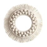 miroir décoratif en macramé