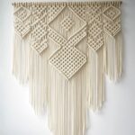 décoration murale en macramé géant