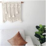tissage mural en macramé pour intérieur