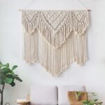 décoration murale en macramé géant