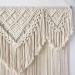 accessoire mural macramé de grande taille