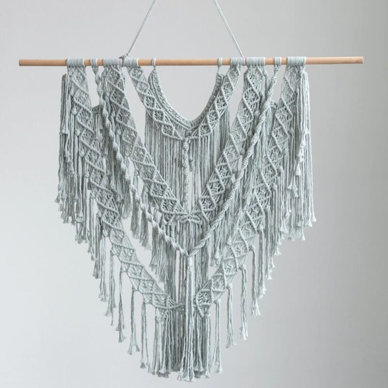 Macramé Mural Gris