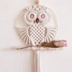 attrape rêve fait main hibou