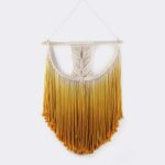 Macramé Mural Jaune