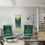 macramé vert dégradé décoration intérieure