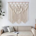 décoration murale en macramé grande taille