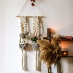 porte plante en macramé double