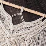 tissage mural en macramé