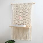 déco macramé pour étagère