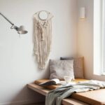 décoration macramé pour miroir