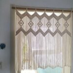 rideau en macramé pour intérieur