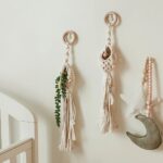 lampe suspendue en macramé