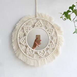 Miroir 35 Cm Macramé