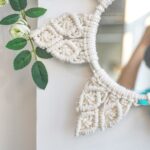 miroir en macramé style bohème