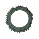 miroir décoratif en macramé