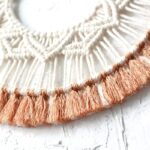 accessoire mural miroir mandala en macramé
