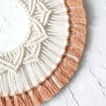 miroir artisanal mandala en macramé