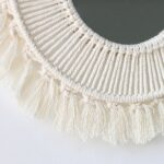 miroir en macramé artisanal