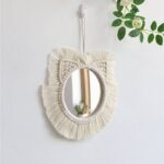 miroir décoratif tour macramé