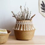 Panier En Osier Macramé
