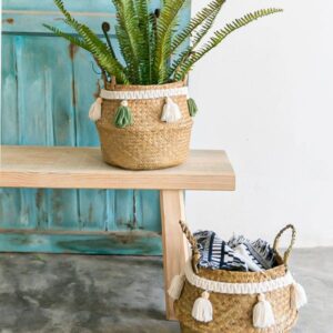 Panier De Rangement Macramé