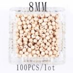 perles décoratives en bois pour macramé