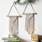 décoration murale en macramé