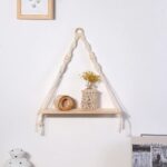 étagère murale boho en macramé