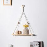 étagère murale en macramé