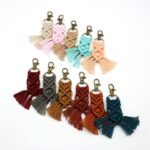 porte-clé macramé tendance
