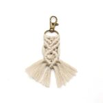 accessoire en macramé porte-clé
