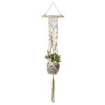 support de plante en macramé