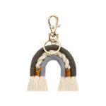 Porte-clé Arc-en-ciel Macramé146