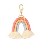 Porte-clé Arc-en-ciel Macramé147