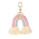 Porte-clé Arc-en-ciel Macramé148
