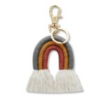 Porte-clé Arc-en-ciel Macramé149
