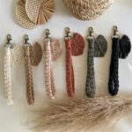 Porte-clé Macramé Plume