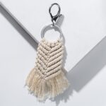 porte clé décoratif en macramé