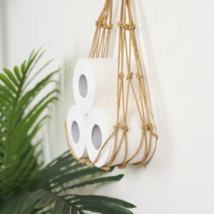 Porte-papier Corde Macramé