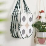 accessoire déco porte-papier macramé