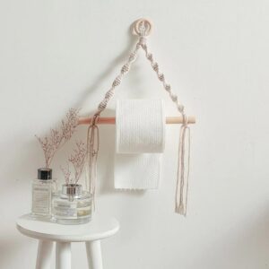 Porte-papier Toilette En Corde Macramé