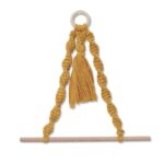 porte-papier toilette macramé pompon