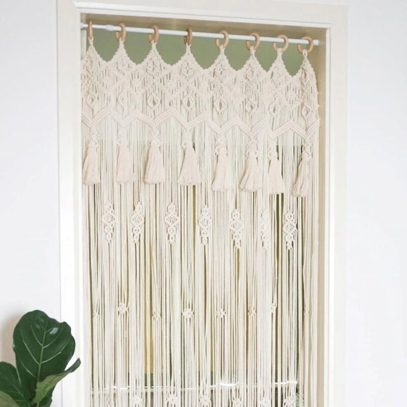 Rideau De Porte Macramé