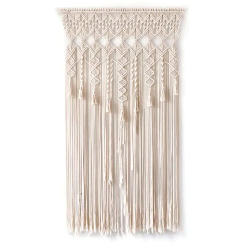Rideau De Fil Macramé Pompons