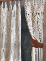rideau en macramé style bohème