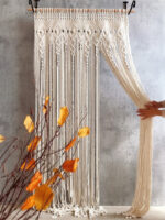 décoration intérieure rideau macramé