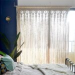 rideau en macramé coton pour fenêtres