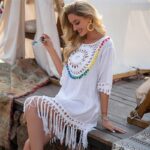 robe en macramé longue