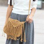 sac vintage en macramé