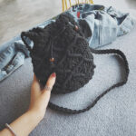 sac bourse macramé